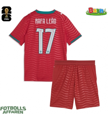 Portugal Rafael Leao #17 Hemmaställ Barn VM 2026 Kortärmad (+ Korta byxor)